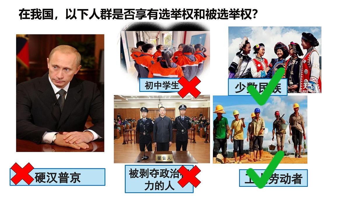 部编人教版初中道德与法治八年级下册3.1公民基本权利 课件第8页