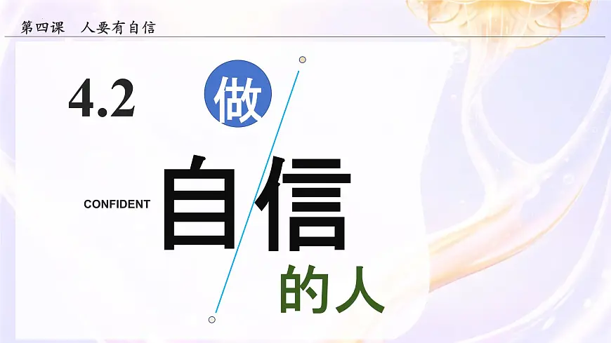 初中 政治 (道德与法治) 人教版（2024） 七年级下册（2024）4.2做自信的人 课件第1页