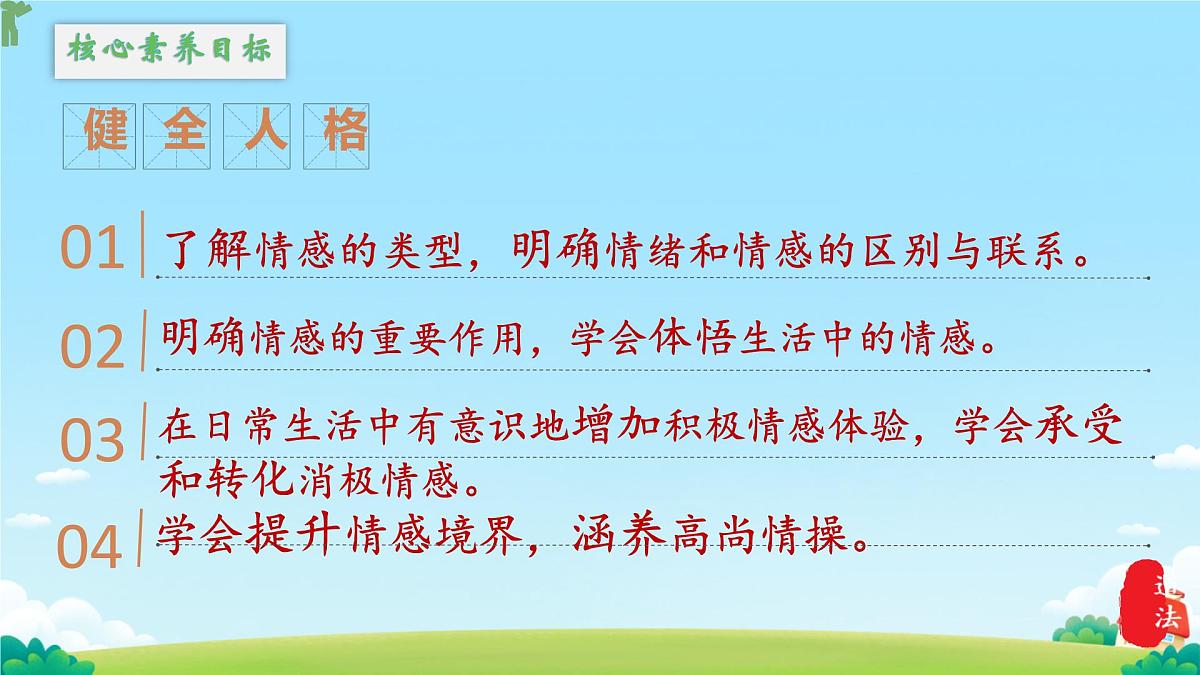 初中  政治 (道德与法治) 人教版（2024） 七年级下册（20242.3品味美好情感 课件2第2页
