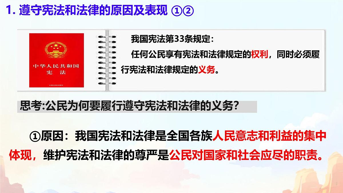 初中  政治 (道德与法治)  人教版（2024）  八年级下册4.1公民基本义务  课件第7页