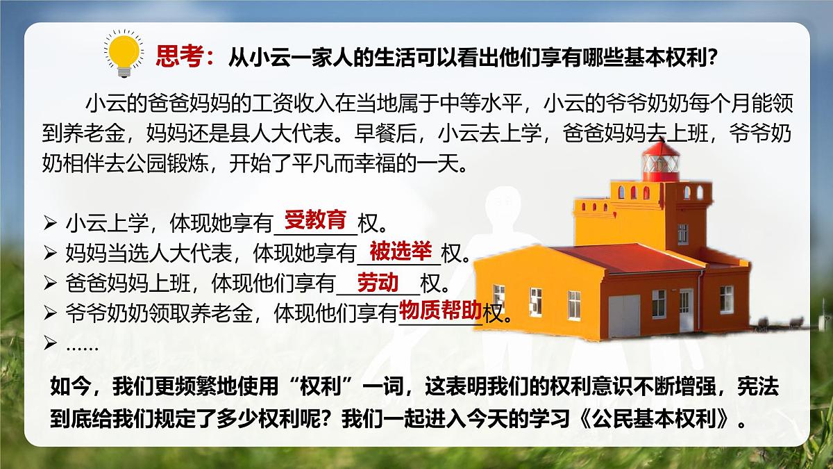 3.1公民基本权利 课件 2024-2025学年统编版道德与法治八年级下册第1页