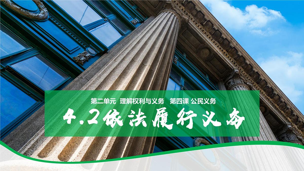 4.2依法履行义务 课件 2024-2025学年统编版道德与法治八年级下册第2页
