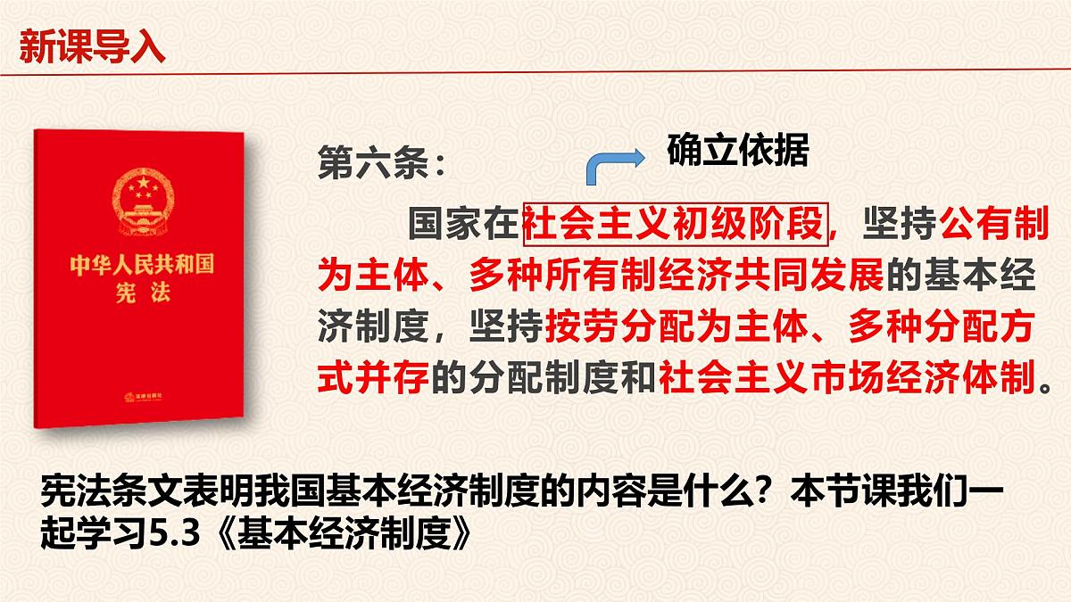 5.3 基本经济制度  课件 2024-2025学年统编版道德与法治八年级下册第3页