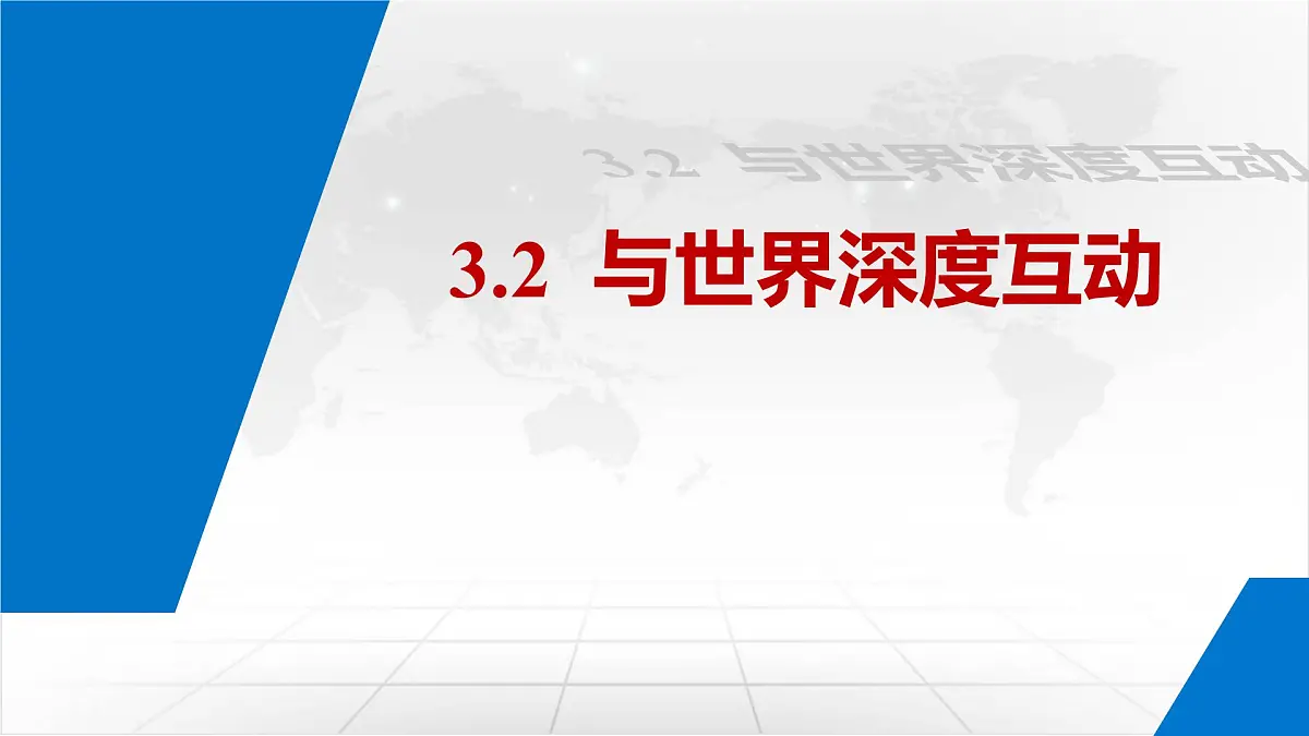 统编版道德与法治九年级下册3.2与世界深度互动课件第1页