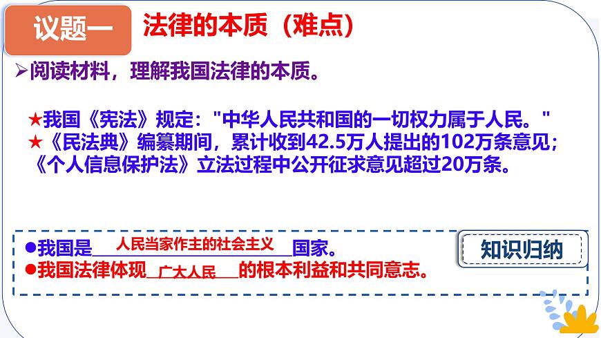 初中 政治 (道德与法治) 人教版（2024）七年级下册（2024） 第四单元9.1日益完善的法律体系 课件第5页