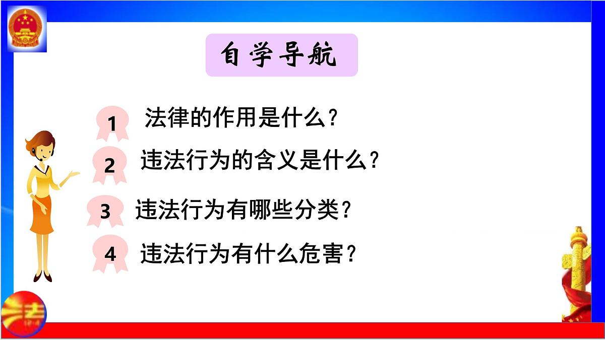 初中政治 (道德与法治) 人教版（2024）七年级下册（2024）第四单元11.1法不可违 课件第4页