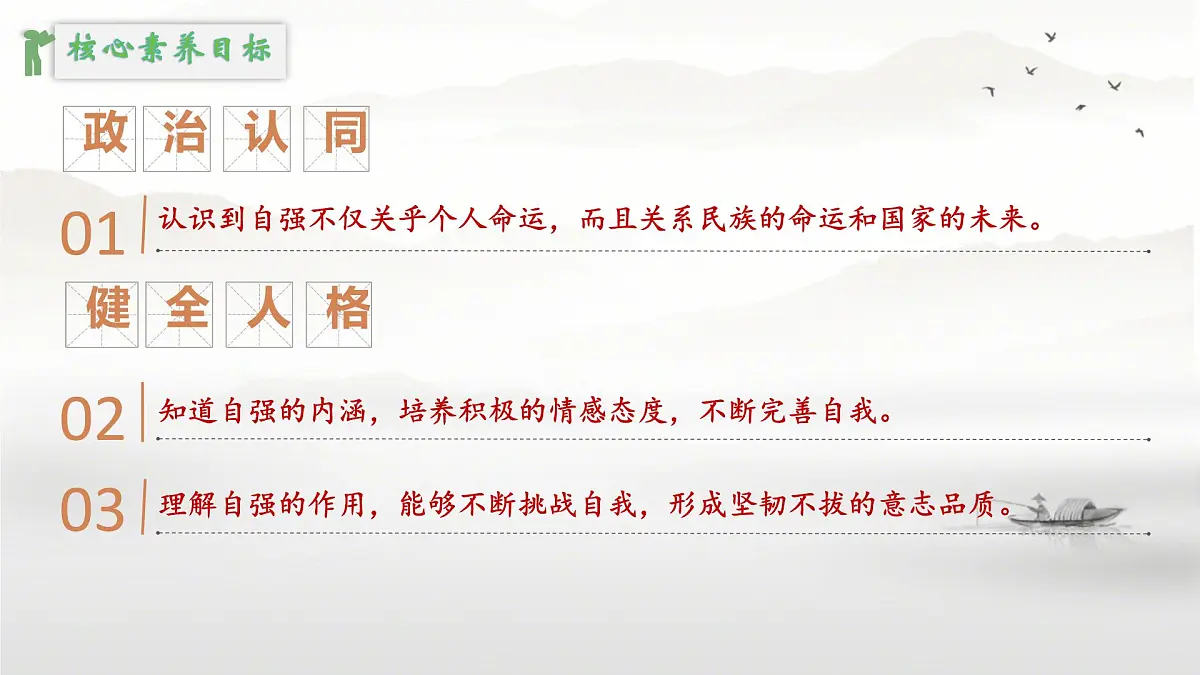 初中 政治 (道德与法治) 人教版（2024）七年级下册（2024）第二单元5.1人要自强 课件第2页