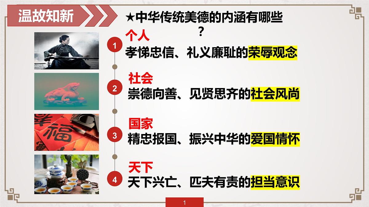 8.2做中华传统美德的践行者（教学课件）-2024-2025学年七年级道德与法治下册（统编版2024）第1页