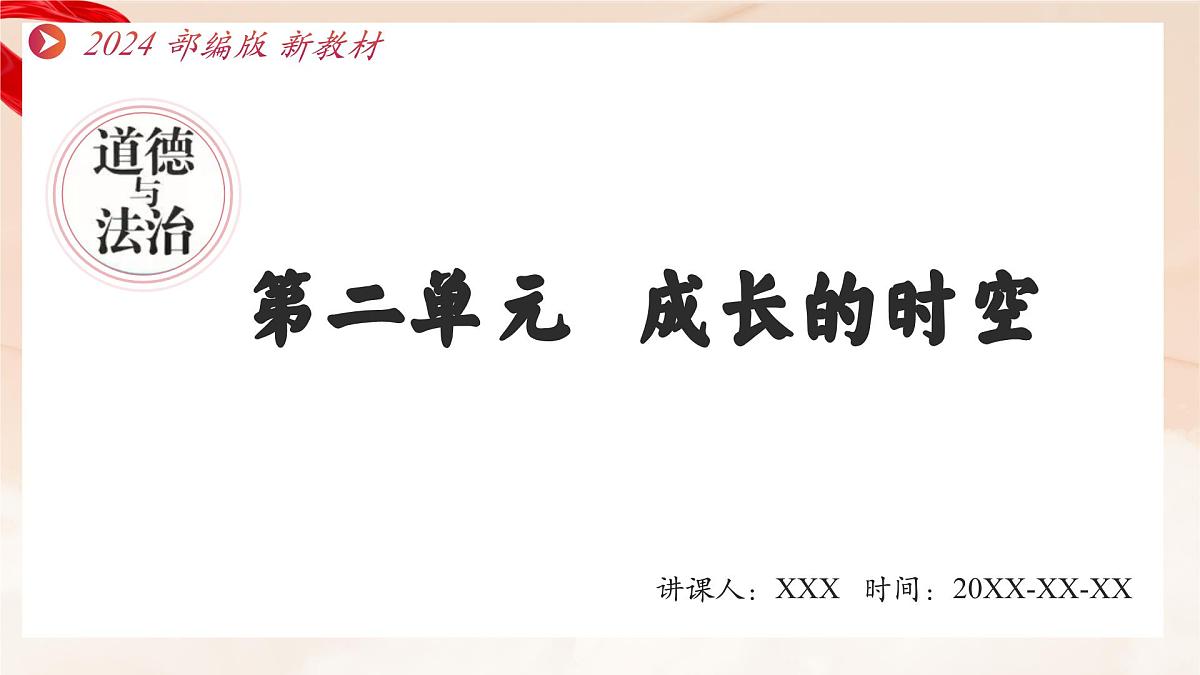 新统编版道法七上 第二单元《成长的时空》单元复习教学课件第1页
