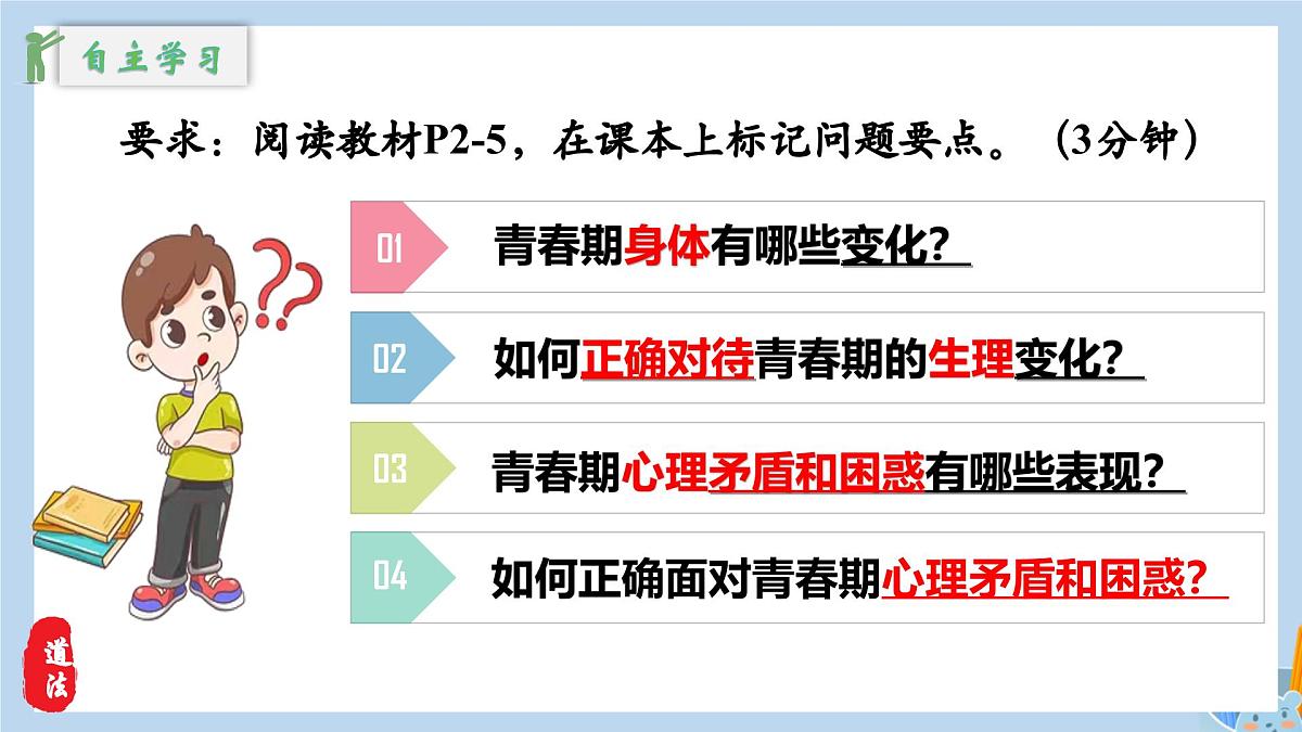 新人教版道法七下 1-1-1《青春的邀约》教学课件第5页