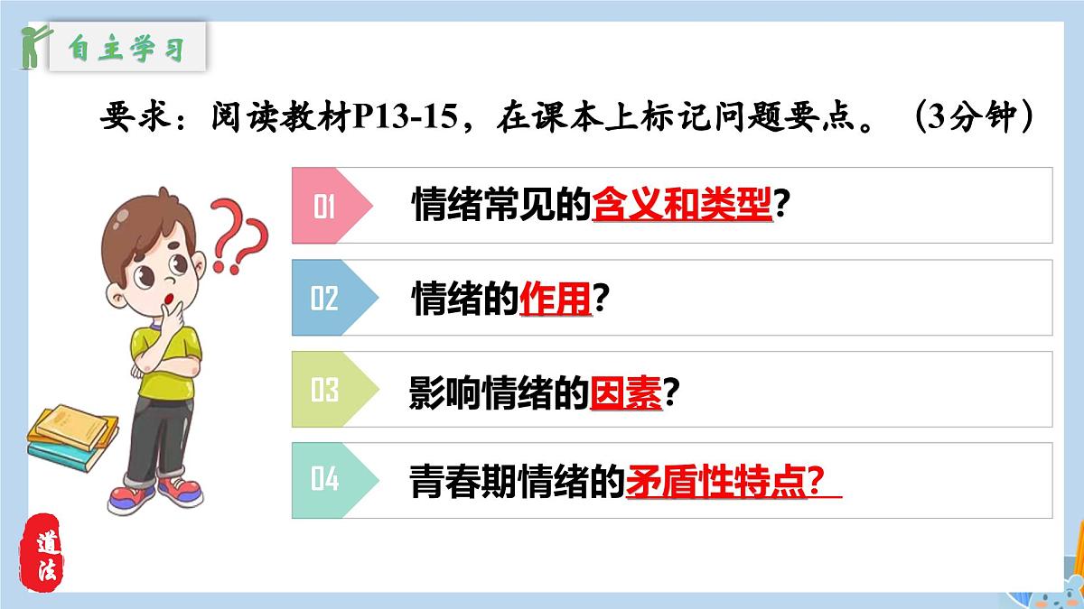 新人教版道法七下 1-2-1《揭开情绪的面纱》教学课件第5页