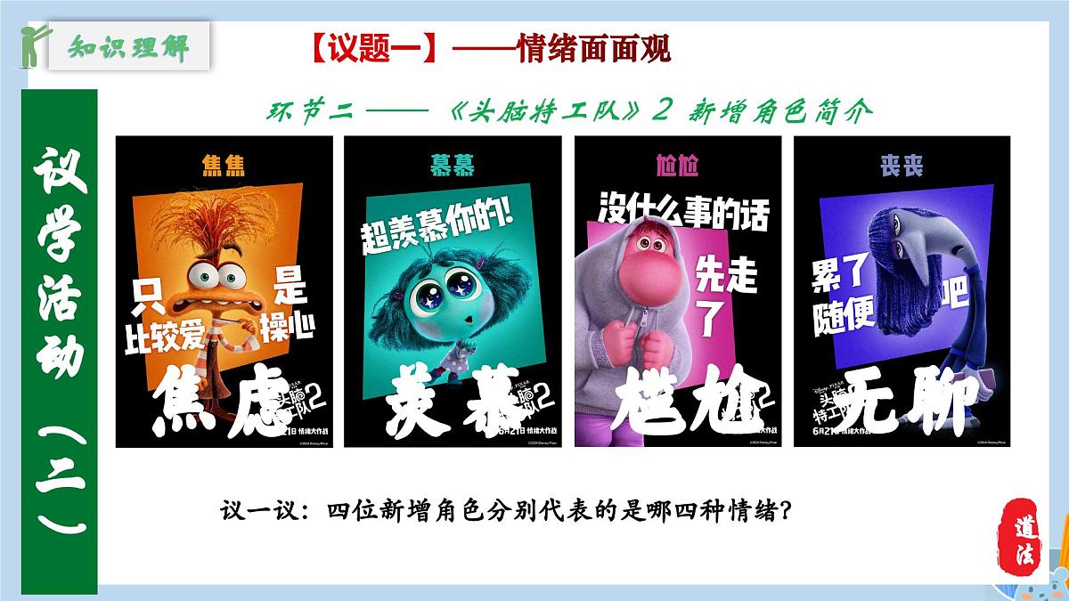 新人教版道法七下 1-2-1《揭开情绪的面纱》教学课件第7页