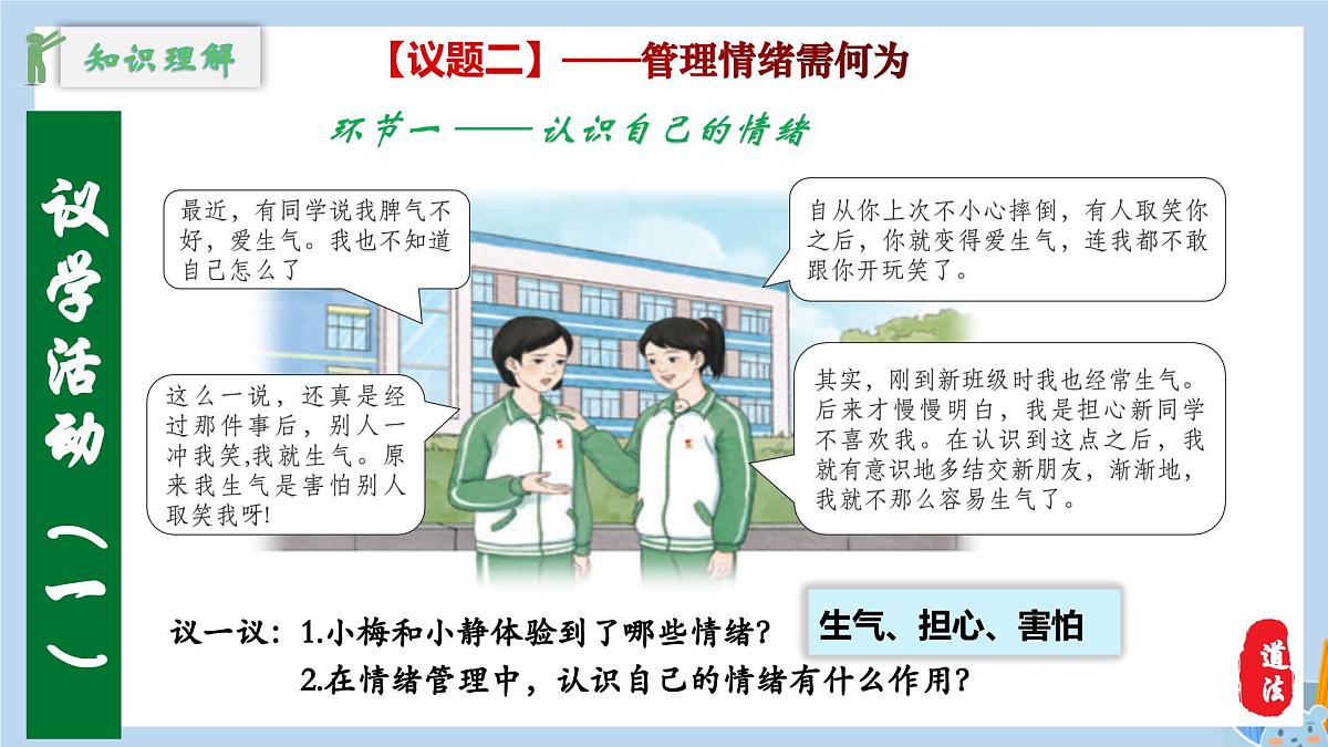 新人教版道法七下 1-2-2《学会管理情绪》教学课件第8页