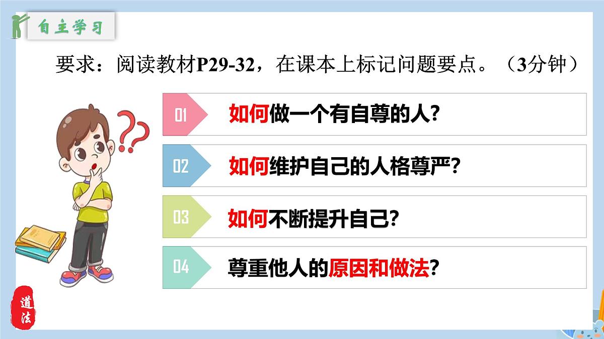 新人教版道法七下 2-3-2《做自尊的人》教学课件第6页