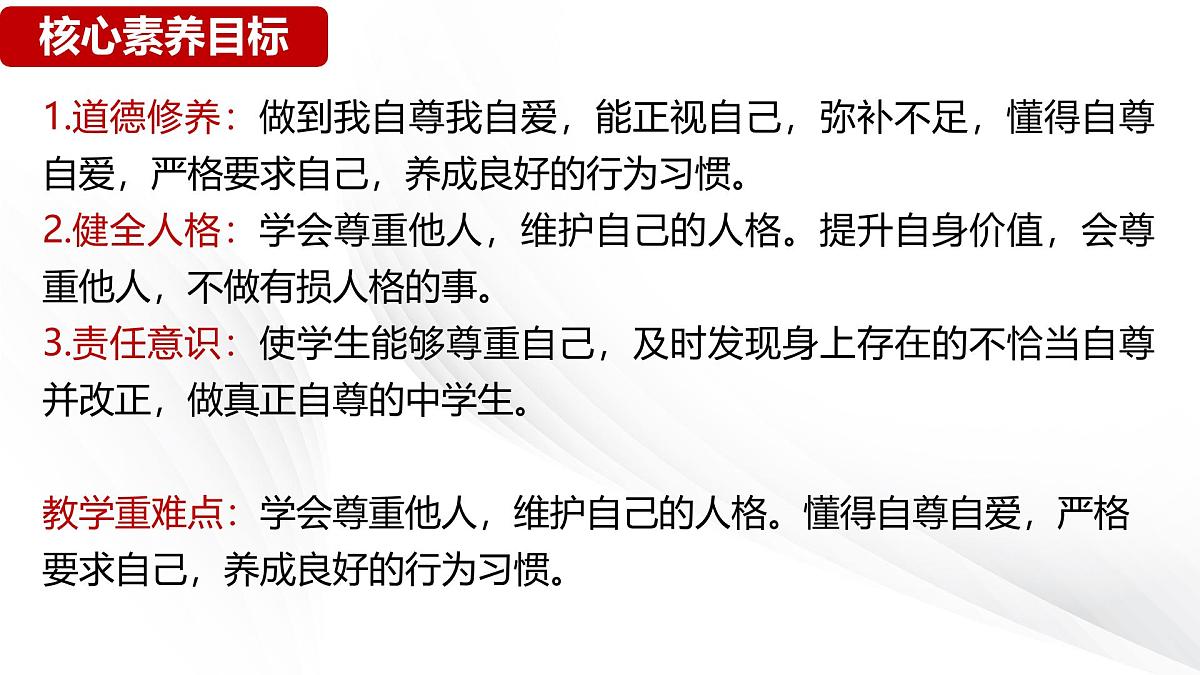 新人教版道法七下 2-3-2《做自尊的人》课件第3页