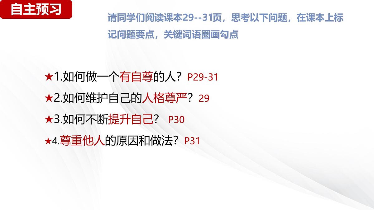 新人教版道法七下 2-3-2《做自尊的人》课件第4页