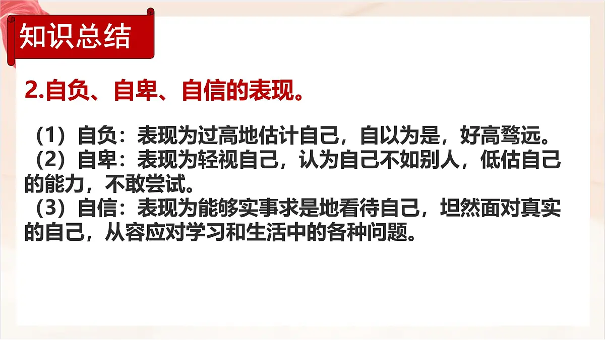 新人教版道法七下 2-4-1《人要有自信》课件第8页