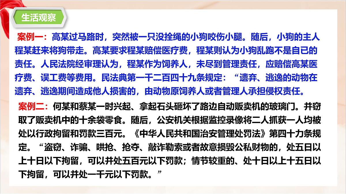 新人教版道法七下 4-11-1《法不可违》-教学课件第4页