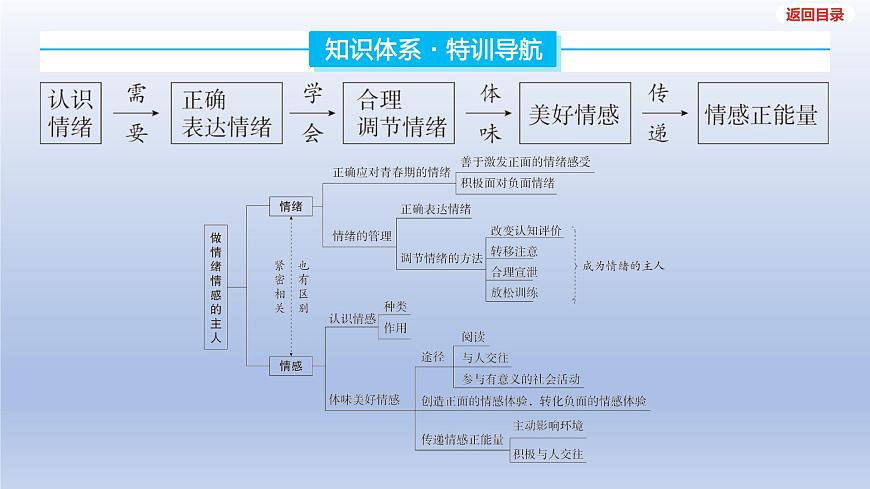 2025年中考道德与法治一轮复习课件：七年级下册-第二单元 做情绪情感的主人第3页