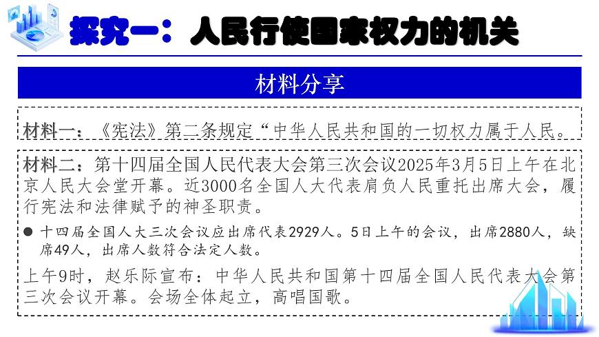 6.1《国家权力机关》 课件-2024-2025学年统编版道德与法治八年级下册第3页
