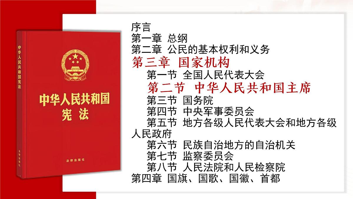 6.2 中华人民共和国主席 同步课件-2024-2025学年统编版道德与法治八年级下册第6页