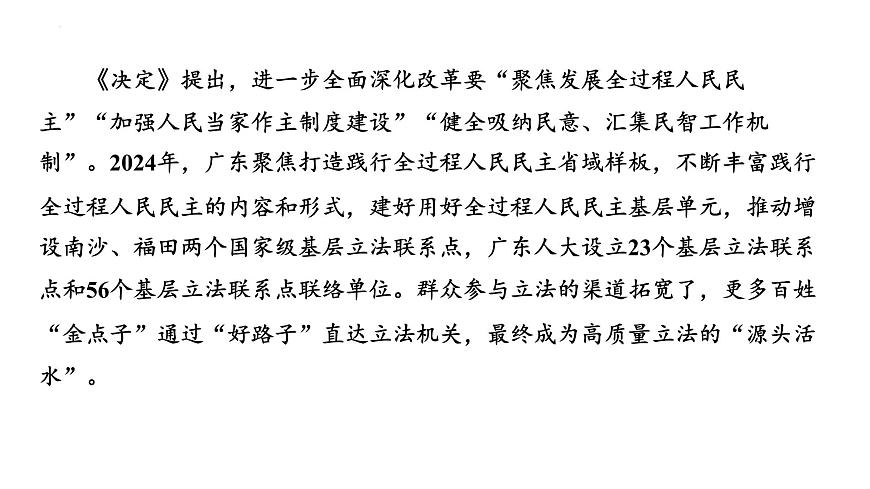 2025年广东省中考道德与法治二轮复习热点专题突破课件：专题三推进依法治国，建设民主政治第8页