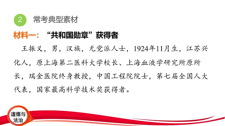 2025年中考道德与法治三轮复习专题突破6 学习先进模范 涵养精神品质 课件第4页
