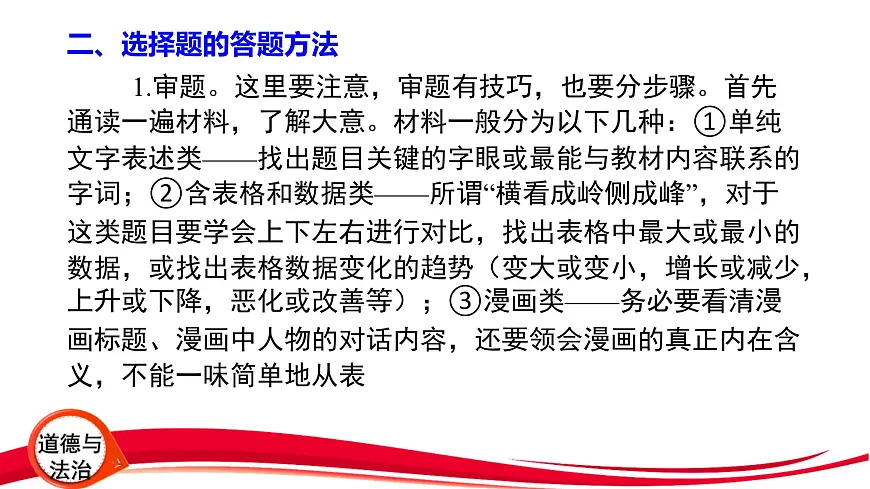 2025年中考道德与法治三轮复习：答题方法指导 课件第6页