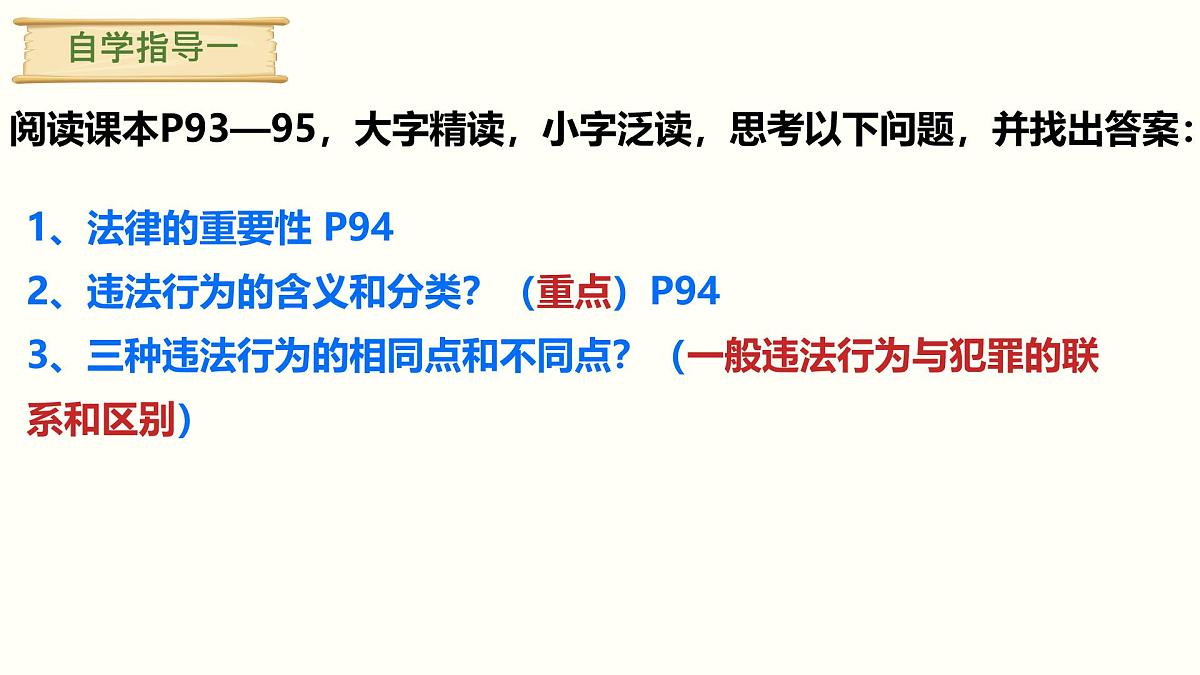 初中政治 (道德与法治)人教版（2024）七年级下册4.11.1法不可违 课件第3页