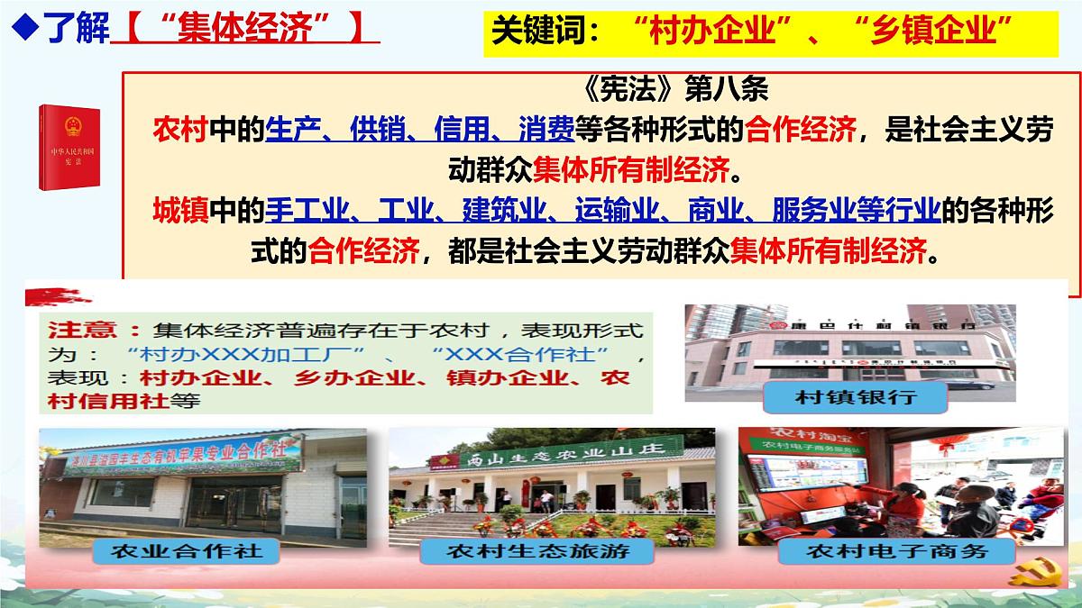 初中政治 (道德与法治)人教版（2024）八年级下册3.5.3基本经济制度  课件第8页