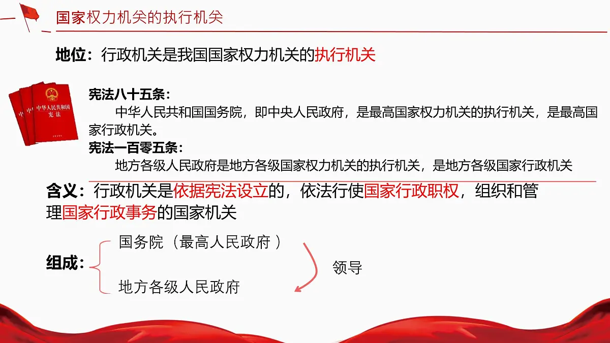初中政治 (道德与法治)人教版（2024）八年级下册3.6.3国家行政机关 课件第6页