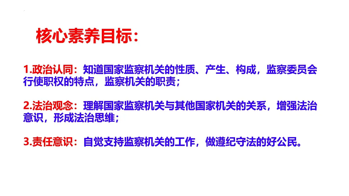 初中政治 (道德与法治)人教版（2024）八年级下册3.6.4国家监察机关 课件第2页