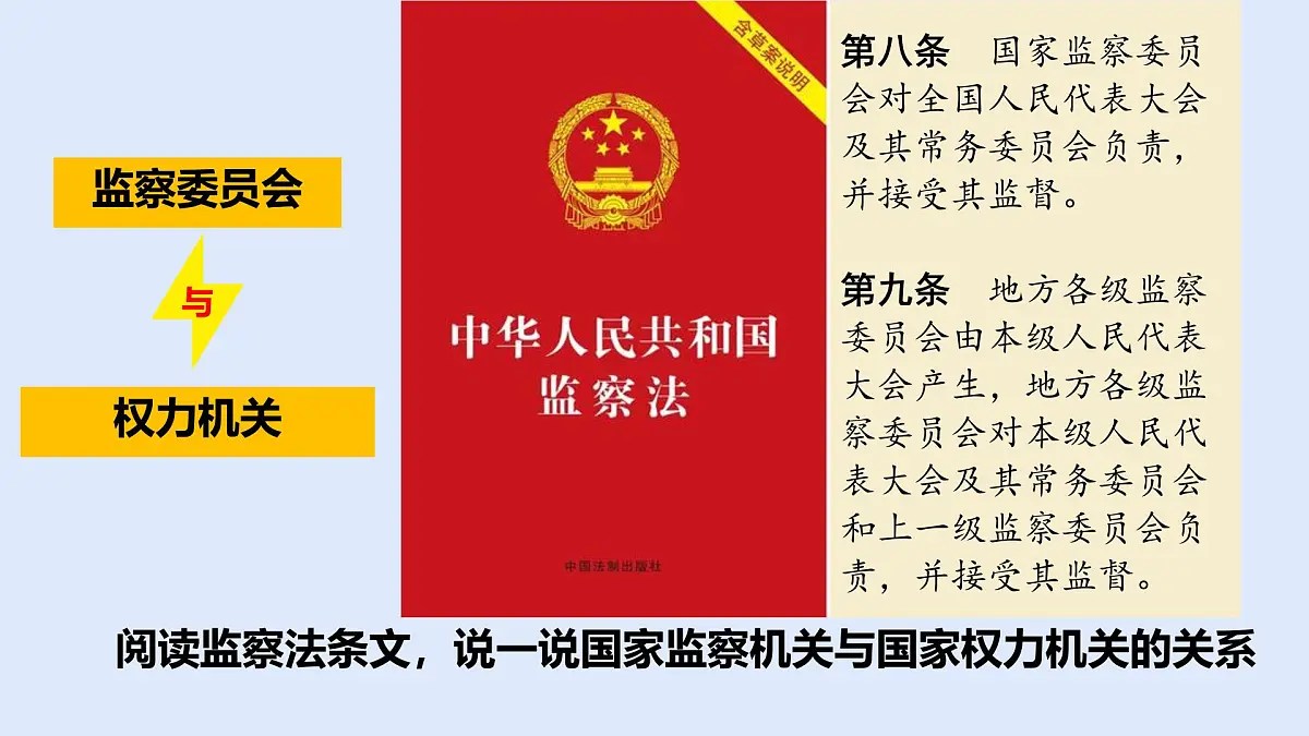初中政治 (道德与法治)人教版（2024）八年级下册3.6.4国家监察机关 课件第7页
