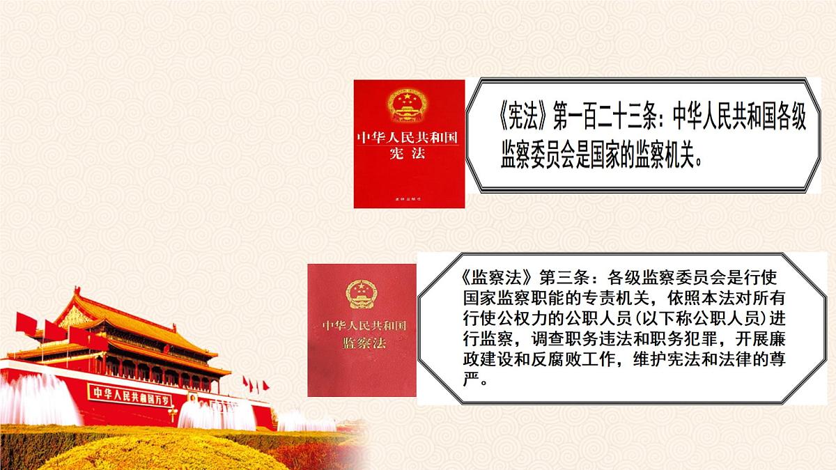 初中政治 (道德与法治)人教版（2024）八年级下册3.6.4国家监察机关 课件第3页