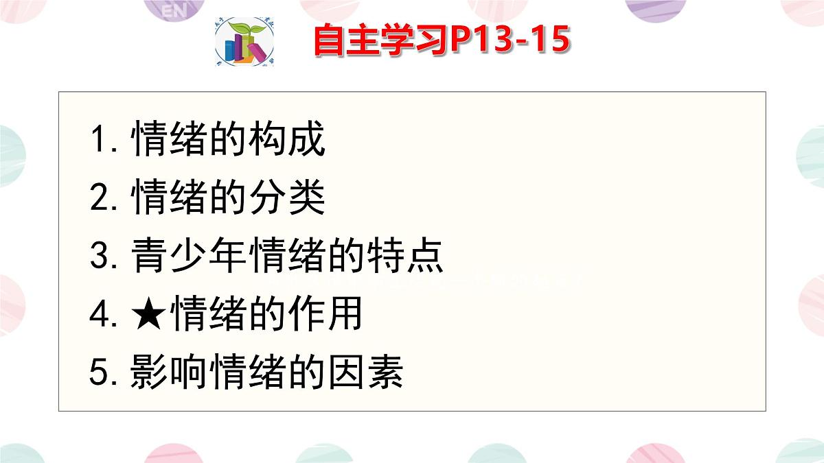 初中政治 (道德与法治)人教版（2024）七年级下册1.2.1揭开情绪的面纱 课件第2页