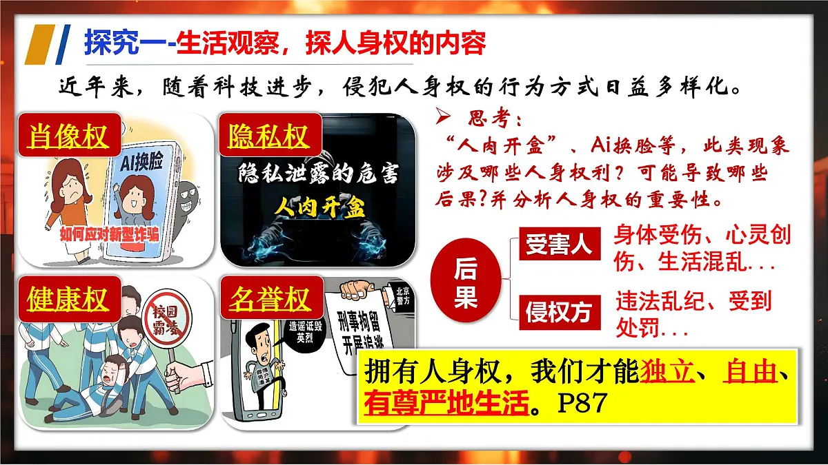 10.2 保护人身权+2024-2025学年统编版道德与法治七年级下册课件第5页