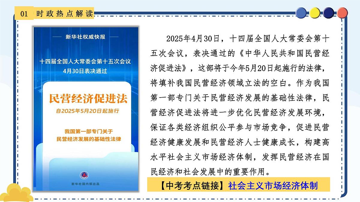 专题21 以法治护航民营经济高质量发展-备战2025年中考《道德与法治》二轮复习时政热点解读与押题预测课件第3页