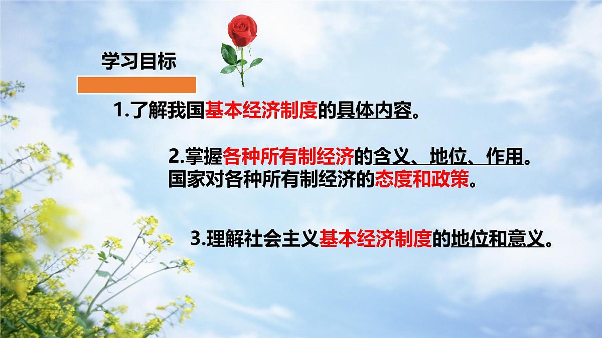 初中政治 (道德与法治)人教版（2024）八年级下册3.5.3基本经济制度  课件第2页