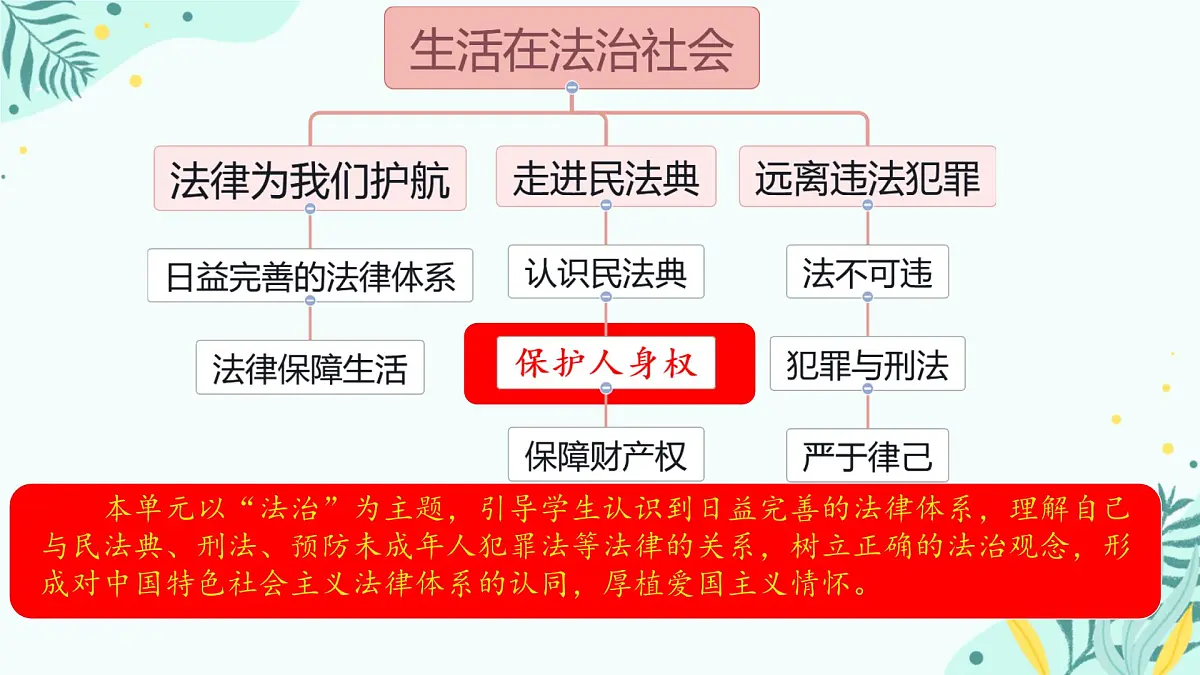 初中 政治 (道德与法治) 人教版（2024）七年级下册4.10.2保护人身权 课件第2页