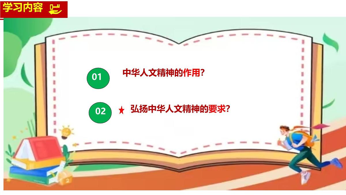 初中 政治 (道德与法治) 人教版（2024）七年级下册3.7.2做中华人文精神的弘扬者 课件第3页