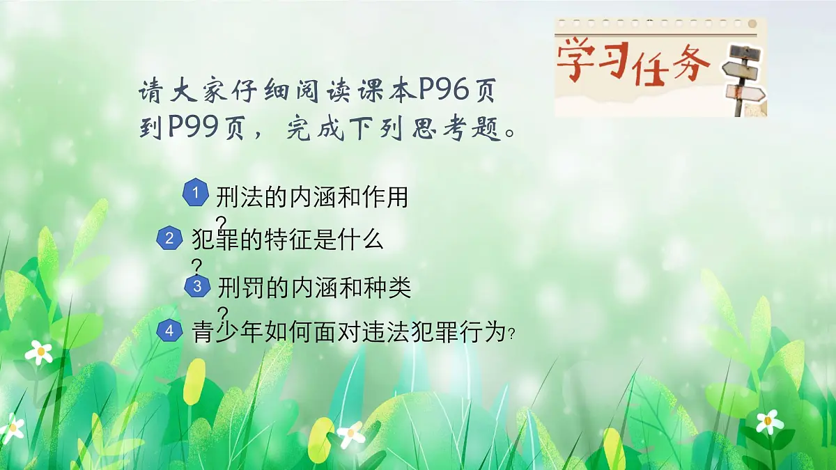 部编人教版初中道德与法治七年级下册11.2犯罪与刑罚教学课件第3页