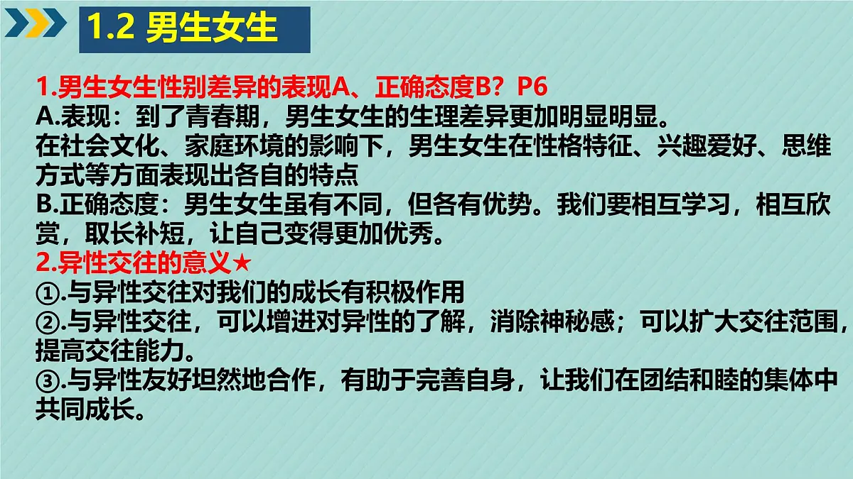 初中 政治 (道德与法治) 人教版（2024）七年级下册第一单元 珍惜青春时光 复习课件第8页