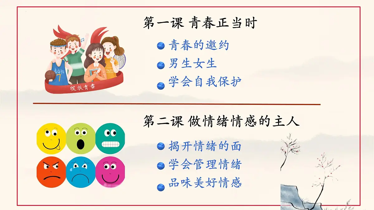 初中 政治 (道德与法治) 人教版（2024）七年级下册第一单元《珍惜青春时光》复习课件第5页