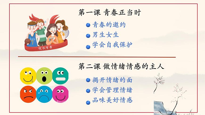 初中 政治 (道德与法治) 人教版（2024）七年级下册第一单元《珍惜青春时光》复习课件第5页