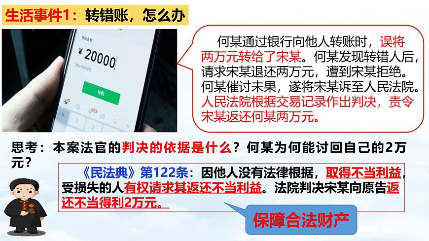 10.3+保障财产权 课件【新教材】2025学年七年级道德与法治下册课件与教学设计统编版第7页