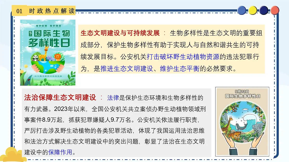 专题23 2025国际生物多样性日-备战2025年中考《道德与法治》二轮复习时政热点解读与押题预测课件第8页