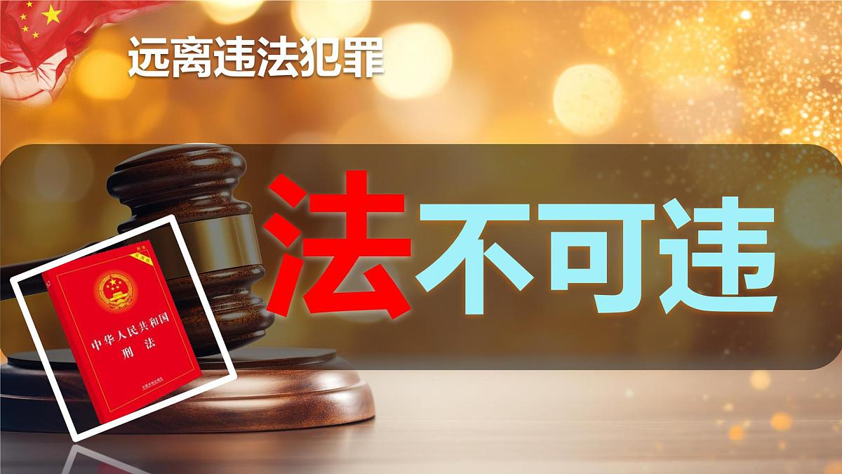 初中 政治 (道德与法治) 人教版（2024）七年级下册4.11.1法不可违 课件第1页