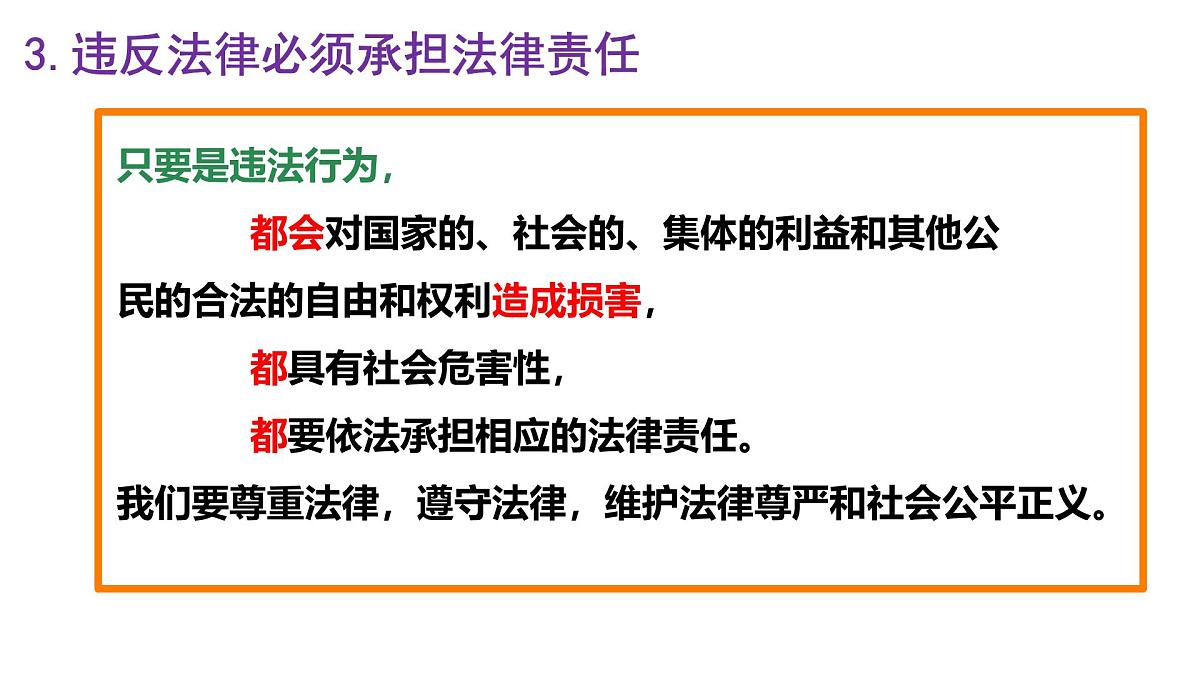 初中 政治 (道德与法治) 人教版（2024）七年级下册4.11.1法不可违 课件第6页