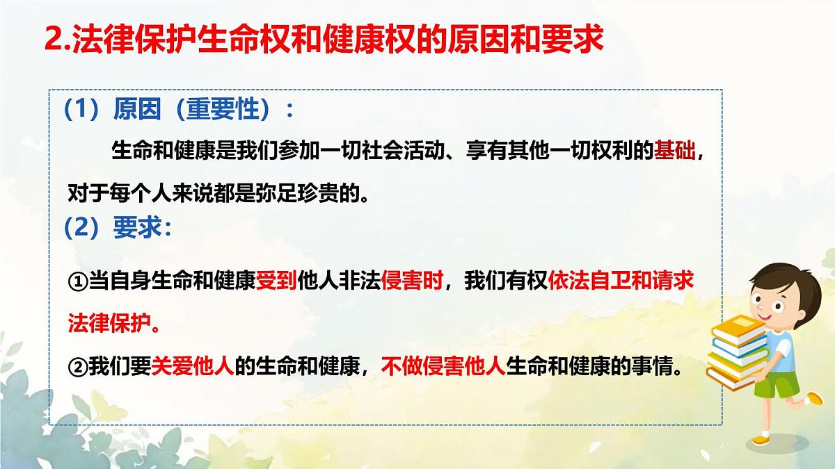 初中 政治 (道德与法治) 人教版（2024）七年级下册4.10.2保护人身权 课件第8页