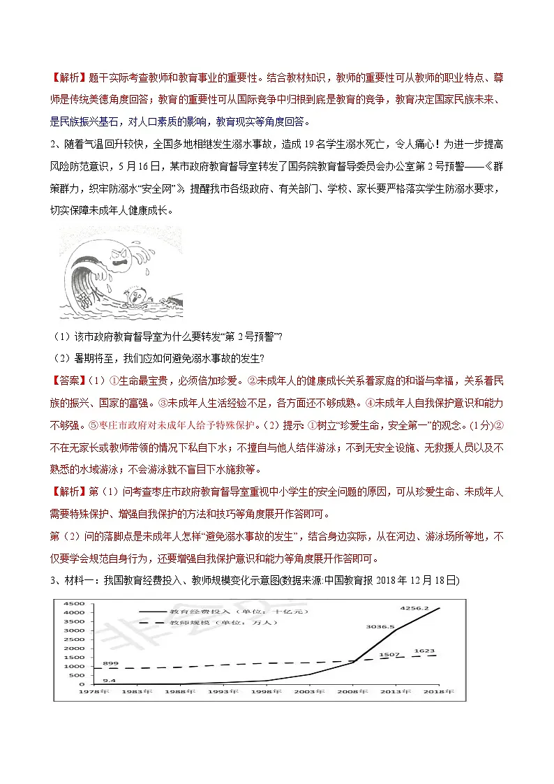 2025年中考道法答题讲义中考道德与法治- 专题11 简答题之原因分析类---简答题解题方法及技巧第2页
